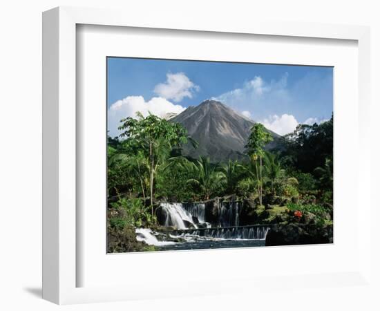 Tabacon Hot Springs and Volcan Arenal-Kevin Schafer-Framed Photographic Print