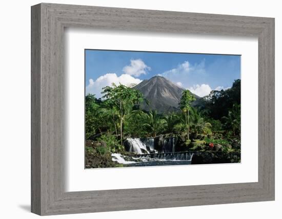 Tabacon Hot Springs and Volcan Arenal-Kevin Schafer-Framed Photographic Print