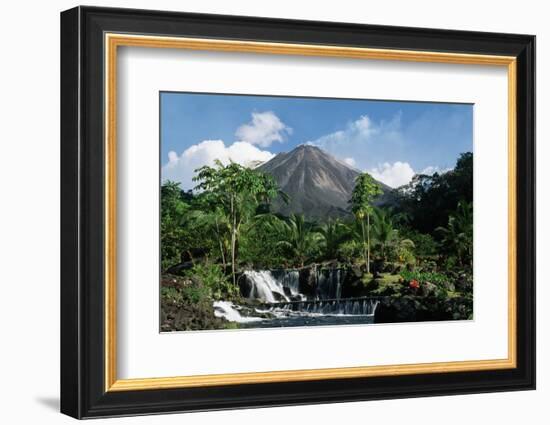 Tabacon Hot Springs and Volcan Arenal-Kevin Schafer-Framed Photographic Print