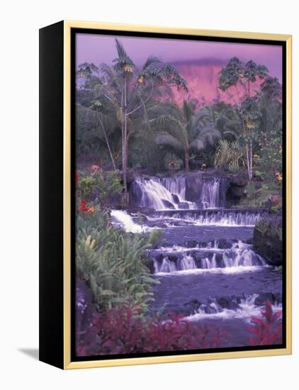 Tabacon Hot Springs, Arenal Volcano, Costa Rica-Nik Wheeler-Framed Premier Image Canvas