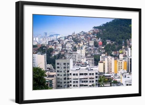 Tabajaras Favela, Rio De Janeiro, Brazil, South America-Alex Robinson-Framed Photographic Print