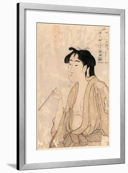 Tabako O Suu Onna-Kitagawa Utamaro-Framed Giclee Print