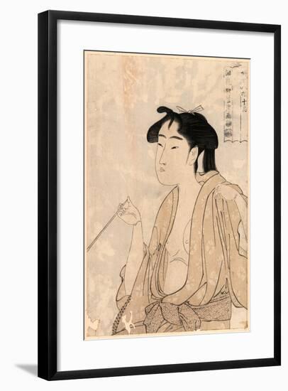 Tabako O Suu Onna-Kitagawa Utamaro-Framed Giclee Print