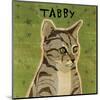 Tabby (grey) (square)-John W^ Golden-Mounted Art Print