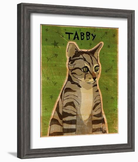 Tabby (grey)-John Golden-Framed Art Print