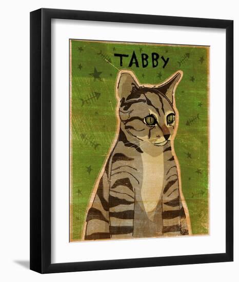 Tabby (grey)-John Golden-Framed Art Print