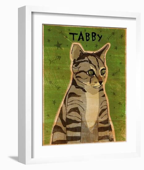 Tabby (grey)-John Golden-Framed Art Print