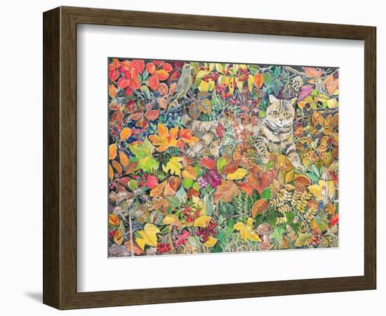 Tabby in Autumn, 1996-Hilary Jones-Framed Giclee Print