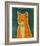 Tabby (orange)-John Golden-Framed Art Print