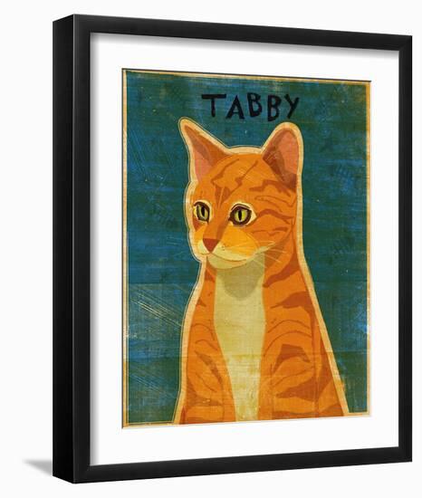 Tabby (orange)-John Golden-Framed Art Print