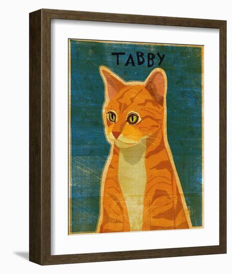 Tabby (orange)-John Golden-Framed Art Print