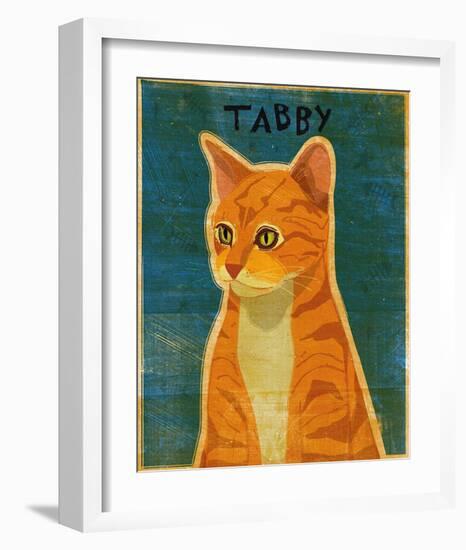 Tabby (orange)-John Golden-Framed Art Print