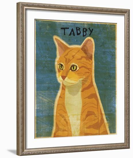 Tabby (orange)-John W^ Golden-Framed Art Print