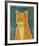 Tabby (orange)-John W^ Golden-Framed Art Print