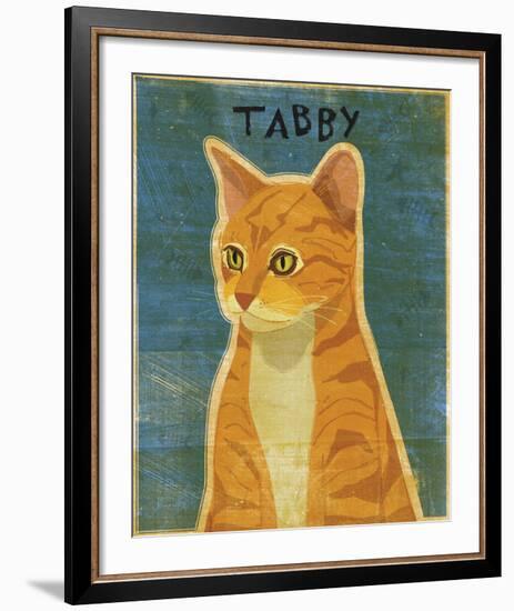 Tabby (orange)-John W^ Golden-Framed Art Print