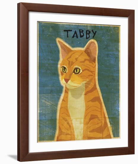 Tabby (orange)-John W^ Golden-Framed Art Print