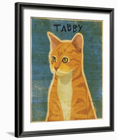 Tabby (orange)-John W^ Golden-Framed Art Print