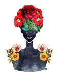 Flower Crown Silhouette II-Tabitha Brown-Art Print