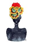Flower Crown Silhouette IV-Tabitha Brown-Art Print