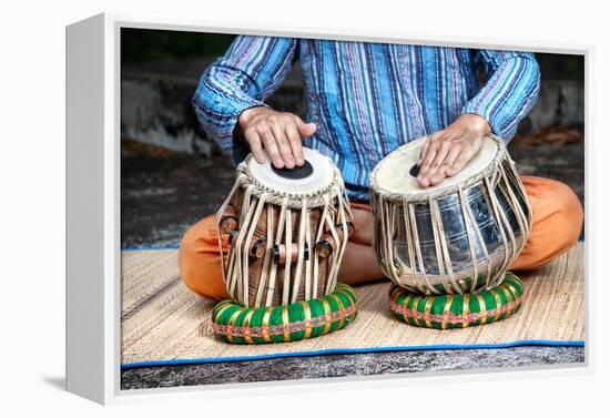 Tabla Drums-Marina Pissarova-Framed Premier Image Canvas