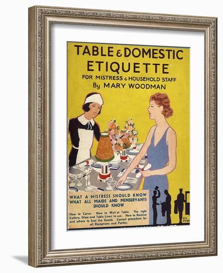 Table and Domestic Etiquette, UK-null-Framed Giclee Print