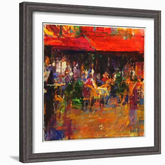 Table at Villefranche-Peter Graham-Framed Giclee Print