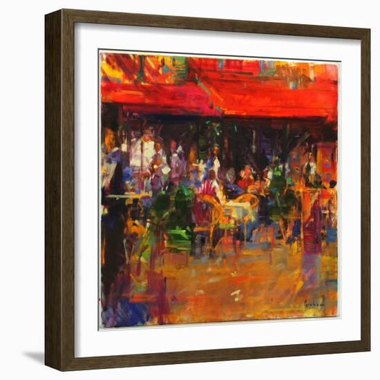 Table at Villefranche-Peter Graham-Framed Giclee Print