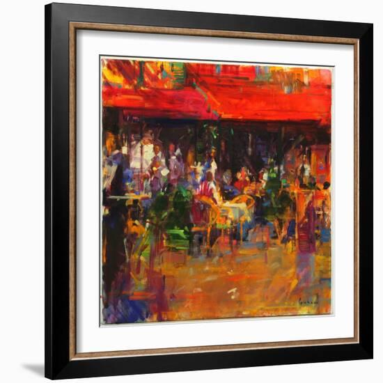 Table at Villefranche-Peter Graham-Framed Giclee Print