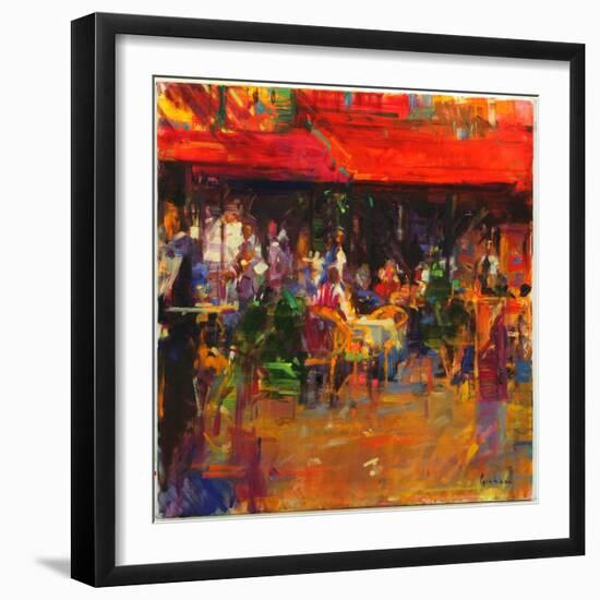 Table at Villefranche-Peter Graham-Framed Giclee Print