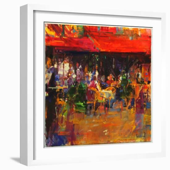 Table at Villefranche-Peter Graham-Framed Giclee Print