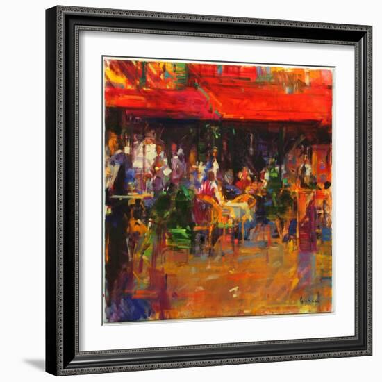 Table at Villefranche-Peter Graham-Framed Giclee Print