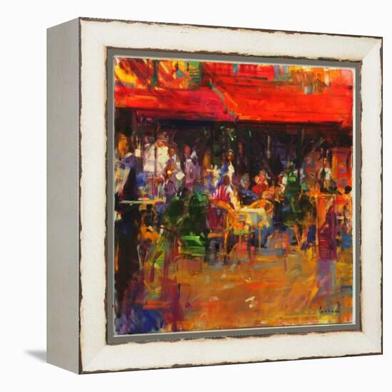 Table at Villefranche-Peter Graham-Framed Premier Image Canvas