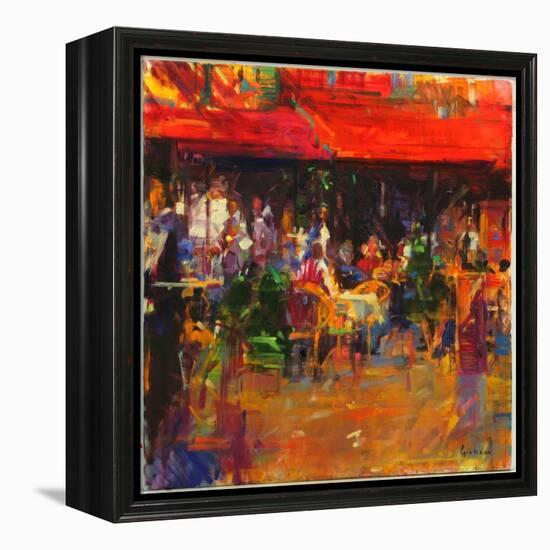 Table at Villefranche-Peter Graham-Framed Premier Image Canvas