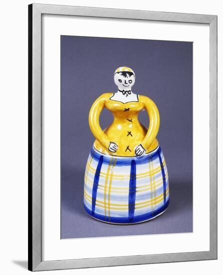 Table Bell in the Shape of a Woman from the Region of Toledo-null-Framed Giclee Print