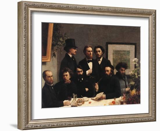 Table Corner (Coin De Table)-Henri Fantin-Latour-Framed Giclee Print