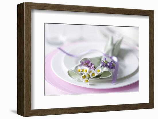 Table Decoration with Wild Flowers-Brigitte Protzel-Framed Photographic Print