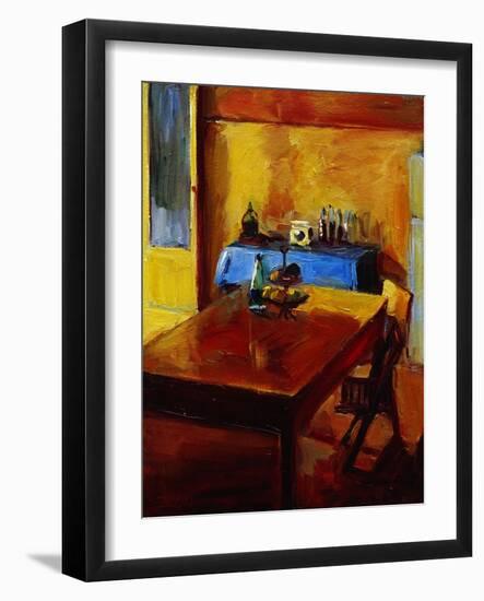 Table in Sorrento-Pam Ingalls-Framed Giclee Print