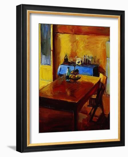 Table in Sorrento-Pam Ingalls-Framed Giclee Print