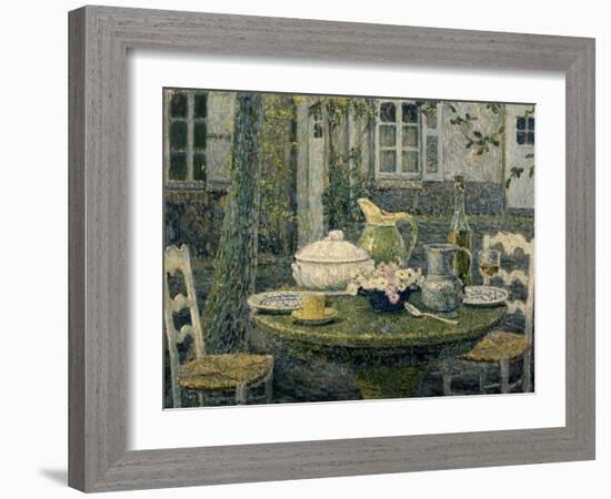 Table Laden for Spring-Henri Eugene Augustin Le Sidaner-Framed Giclee Print