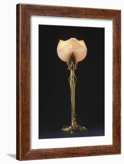 Table Lamp "Waterlily" Model Created Circa 1902-1904-Louis Majorelle-Framed Giclee Print