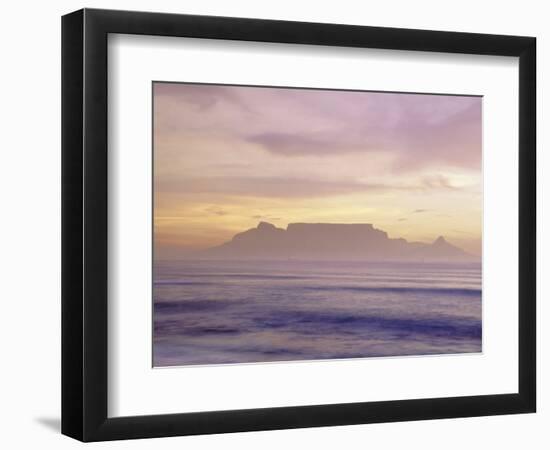 Table Mountain at Dusk, Cape Town, South Africa-Walter Bibikow-Framed Photographic Print