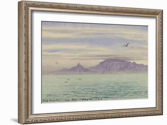 Table Mountain, Cape Town, 4 Oct, 1901-Edward Adrian Wilson-Framed Giclee Print