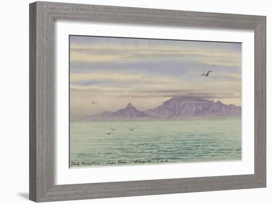 Table Mountain, Cape Town, 4 Oct, 1901-Edward Adrian Wilson-Framed Giclee Print