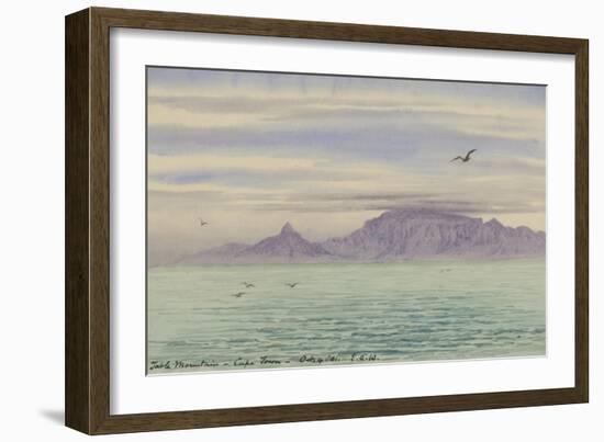 Table Mountain, Cape Town, 4 Oct, 1901-Edward Adrian Wilson-Framed Giclee Print