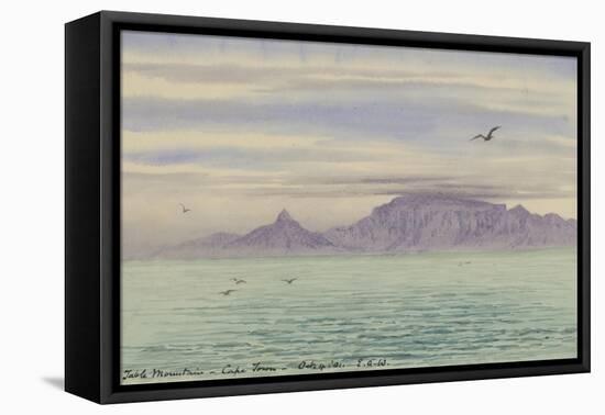Table Mountain, Cape Town, 4 Oct, 1901-Edward Adrian Wilson-Framed Premier Image Canvas