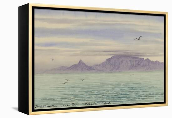 Table Mountain, Cape Town, 4 Oct, 1901-Edward Adrian Wilson-Framed Premier Image Canvas