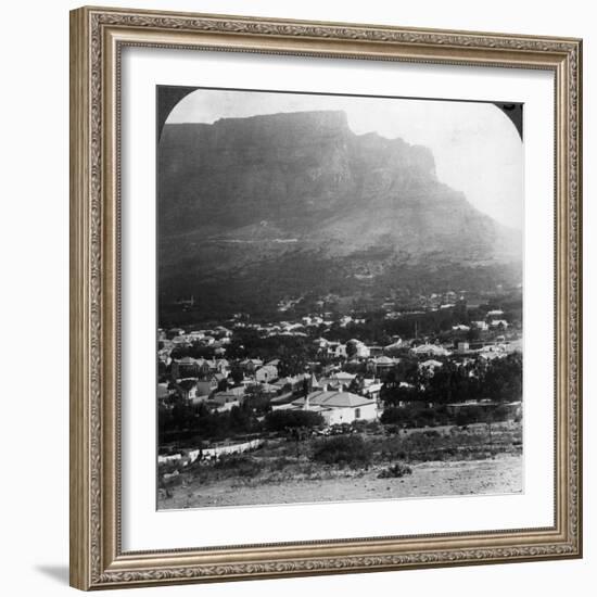 Table Mountain, Cape Town, South Africa-Underwood & Underwood-Framed Photographic Print