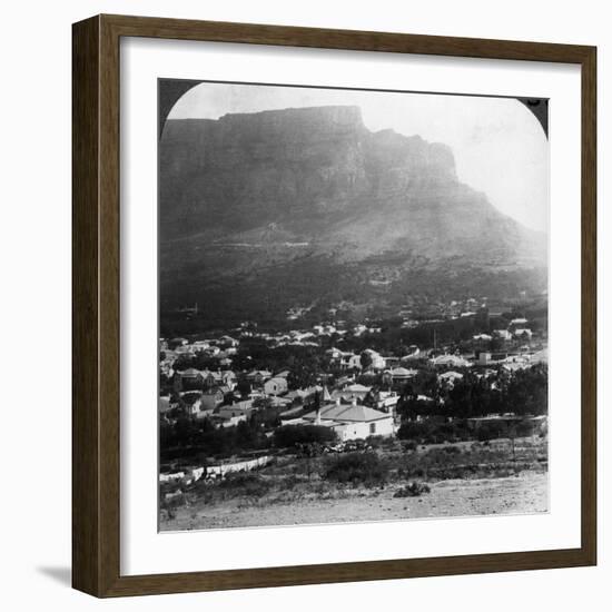 Table Mountain, Cape Town, South Africa-Underwood & Underwood-Framed Photographic Print