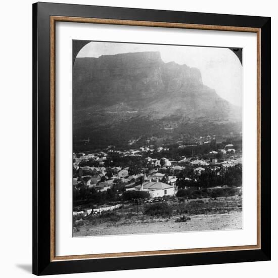 Table Mountain, Cape Town, South Africa-Underwood & Underwood-Framed Photographic Print