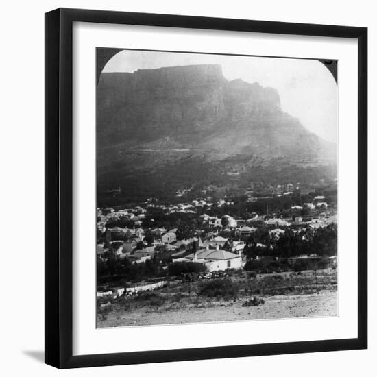 Table Mountain, Cape Town, South Africa-Underwood & Underwood-Framed Photographic Print